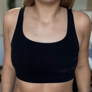 Simple black crop top
